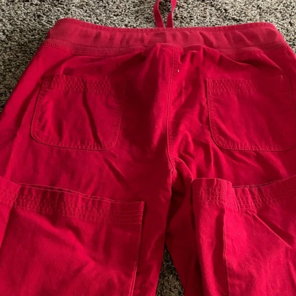 Koi Lite Red Scrub Pants Women’s Medium Comfort Waist Drawstring Pockets - Picture 5 of 5